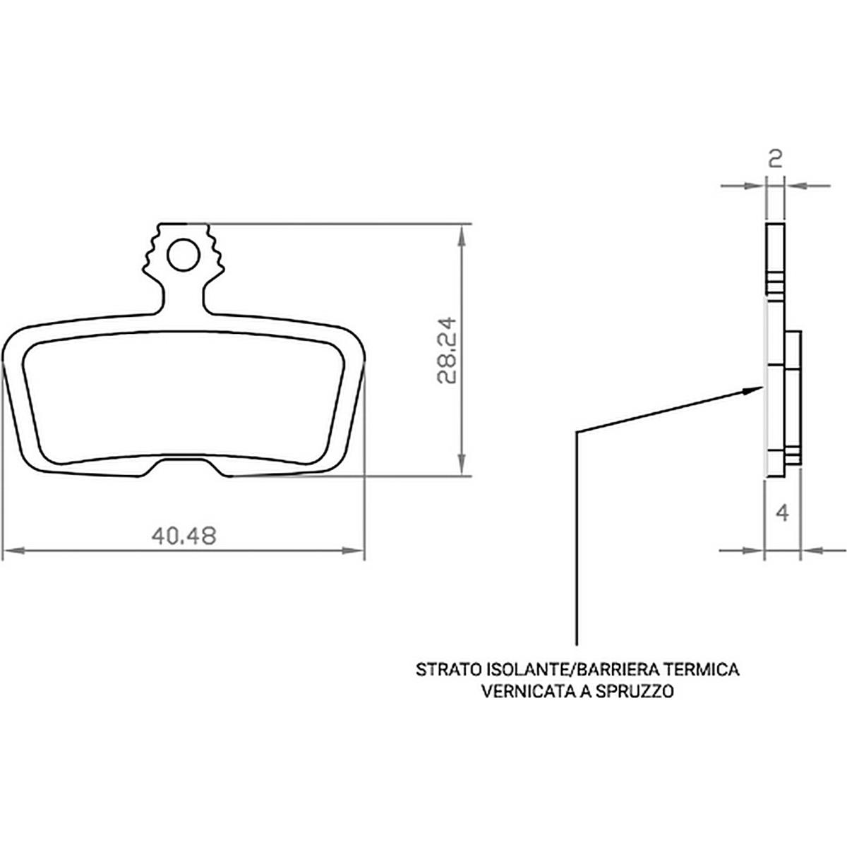 8059796062848 - SRAM Code R Bremsbeläge für E-Bike - Kompatibel mit Code 2011+ Guide RE G2 RE DB8 - 1 Set