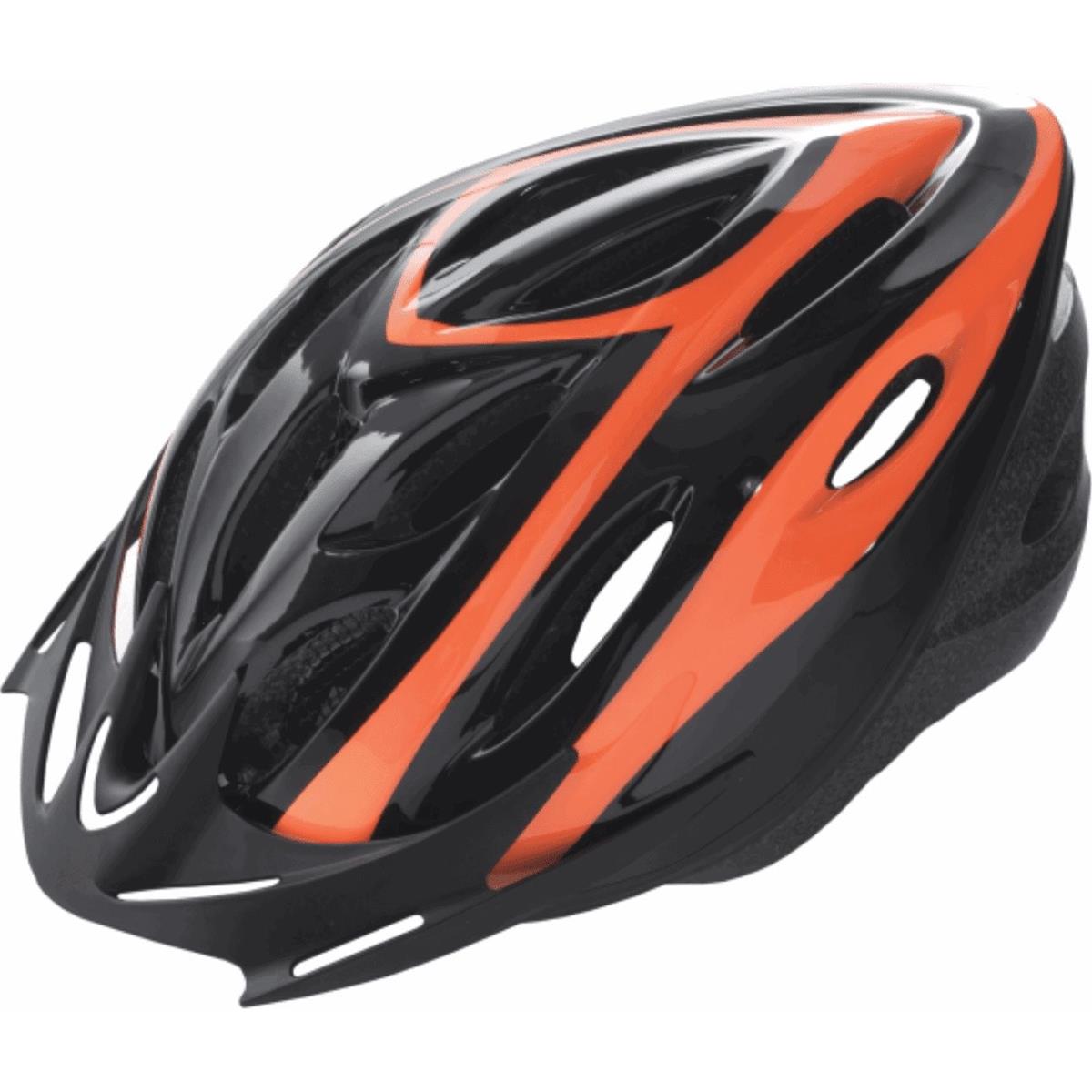 8059796065948 - MTB- und Straßenhelm Schwarz Orange Größe M (54-58 cm) mit abnehmbarer Visier