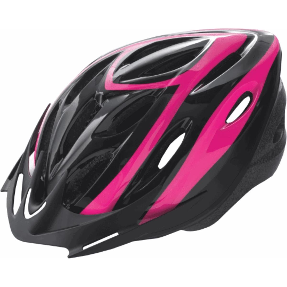 8059796065955 - Rider Helm Schwarz Rosa 54-58cm für MTB und Straße mit abnehmbarer Visier EN1078