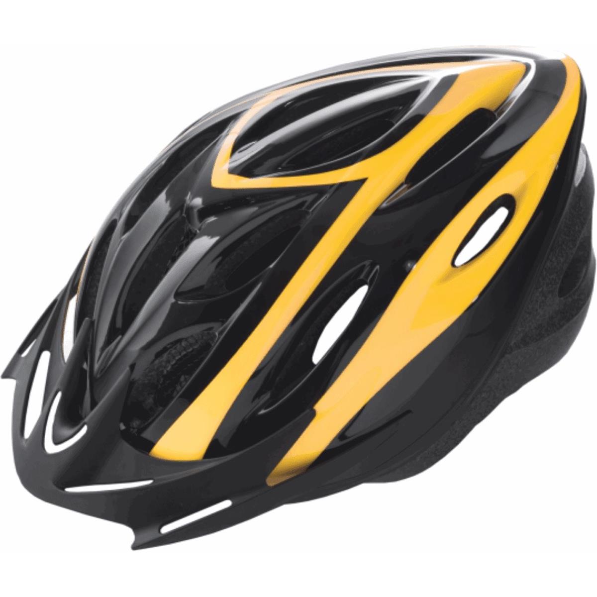 8059796065986 - Rider Out-Mould Helm Schwarz Gelb Größe L 58-61cm für MTB und Straße