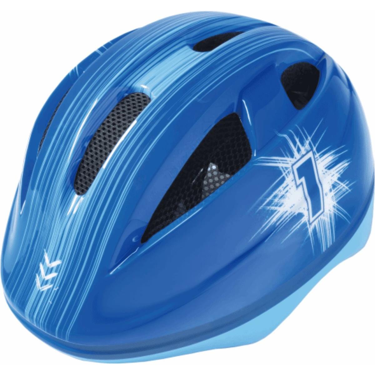 8059796066983 - Kinderhelm Blau Größe S (52-56 cm) EN1078 Zertifiziert mit Belüftung und Komfort