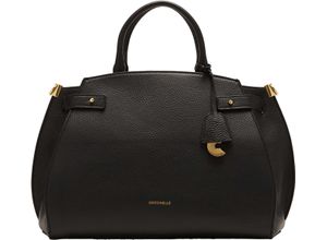 8059978591555 - COCCINELLE Henkeltasche Rindsleder Anhänger für Damen schwarz