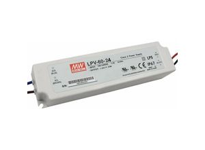 8068020057000 - Schaltnetzteil 60W 24Vdc 25A Einzelausgang LPV-60-24 IP67 MEANWELL