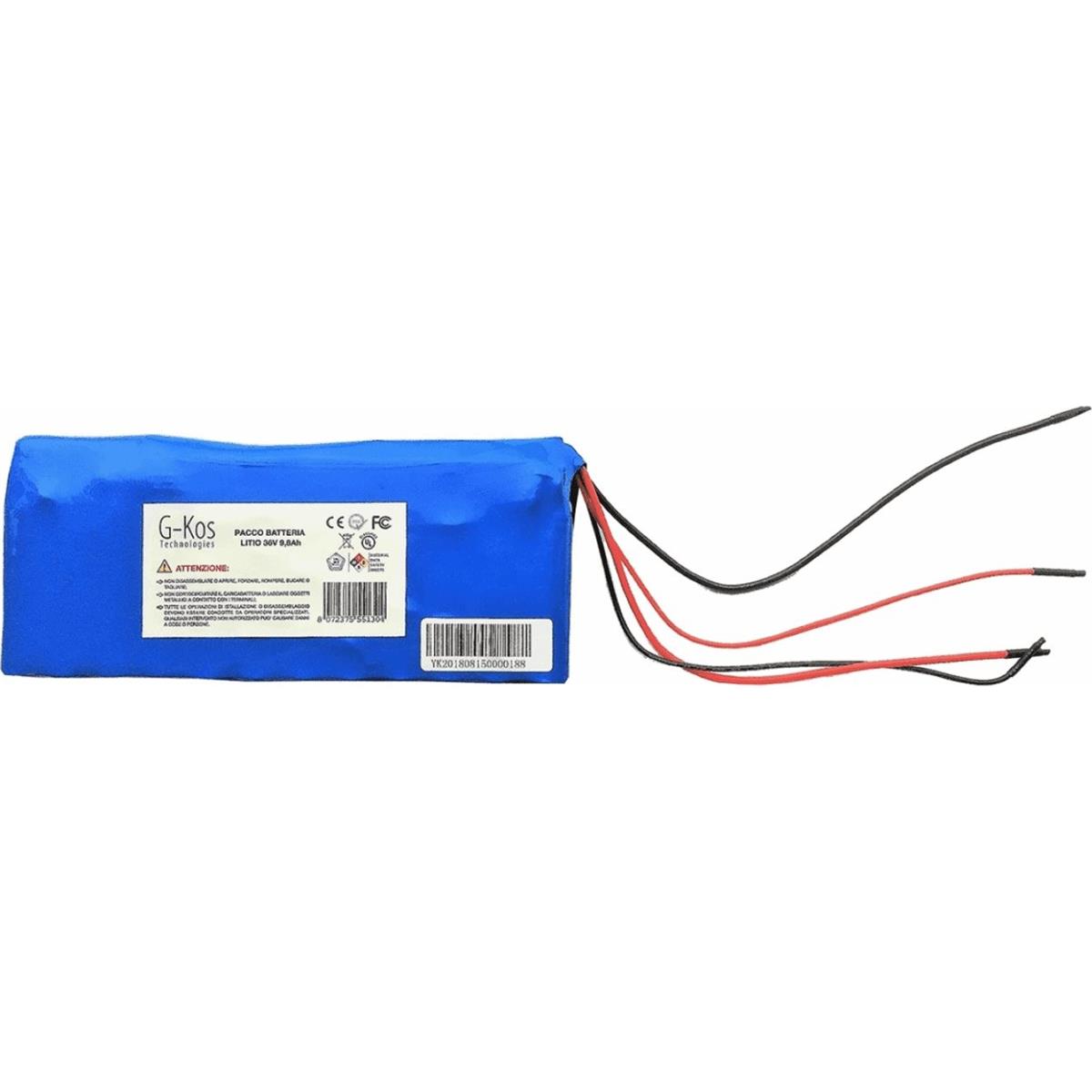 8072375551304 - Lithium-Batterie 36V 98Ah Slim für E-Bike G-KOS mit Samsung Zellen 18650