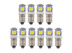 8102082539538 - Memkey - 10 Stück E10 9 v Kaltweiß 5SMD 5 w LED-Leuchtmittel (Kaltweiß 9 v)