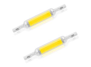 8130962025260 - Ulisem 2er-Pack 10 W R7S-LED-Glühbirne 78 mm dimmbar Kaltweiß 6000–6500 K 100 W Halogen-J78-Ersatz doppelendiges R7S-Sockelrohr 360