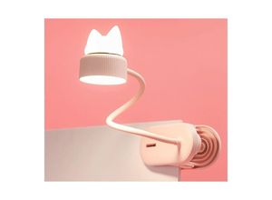 8130963455622 - Flexible CLIP-LAMPE mit Original CATLIGHT-Nachtlicht Mit wiederaufladbarem USB-Akku LED-Leselicht und Leselampe für Schreibtisch Bett Nachttisch –