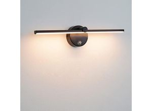 8130963456346 - Ulisem - Dimmbare LED-Spiegelleuchten mit Schalter 300° drehbare Badezimmer-Wandleuchte led 8W 4000K Badezimmerspiegellampe