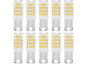 8130963456896 - XVX - G9 5W LED-Lampe 40W-Äquivalent Warmweiß 3000k 220-240V 360° Abstrahlwinkel 10er-Pack