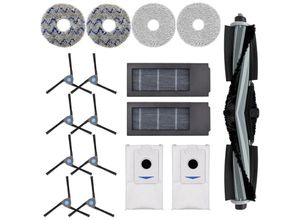 8130963488460 - Zubehör für Ecovacs Deebot X2 X2 Omni X2 Pro DEX86 Staubsauger-Ersatzteile 1 Hauptbürste 8 Seitenbürsten 4 Reinigungstücher 2 Filter 2