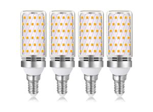 8130963493143 - E14 16W LED-Glühbirne Warmweiß 3000K 1600lm E14 100W 120W Halogenlampenäquivalent ac 230V nicht dimmbar 4 Stück
