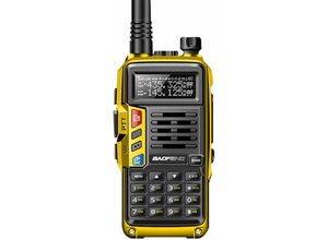 8130963493211 - Mumu - UV-S9 Tragbares Dualband-Walkie-Talkie 10 w Amateurfunk 2 Antennen 10 km große Reichweite VOX-Funktion 128 Kanäle – Gelb