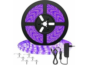 8130966047404 - XVX - m UV-LED-Streifen Schwarzlicht-LED-Streifen Triomphe 12 v 2835 LED-Streifen violettes Licht 300 ultraviolette LEDs Umgebungsbeleuchtung