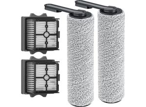 8130978267319 - Aiperq - Kombi-Ersatzbürstenrolle und HEPA-Filter kompatibel mit Tineco Floor One S5 Combo Staubsauger (2 x Rollenbürste + 2 x Staubsaugerfilter)