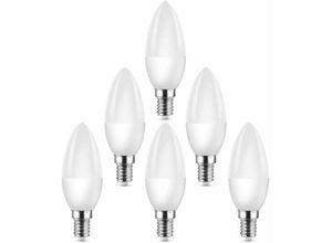 8130978269320 - Mumu - Kleine LED-Glühbirnen mit E14-Edison-Schraube entspricht einer 40-W-Halogenlampe C37 400 lm 3000 k Warmweiß 6 Stück