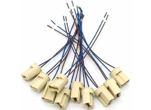 8130991856644 - 10 Stück G9-Keramik-Lampenfassung Keramik-Anschlusssockel für Halogenlampen G9-Lampenfassung 250-V-Fassung G9-Keramik-Lampenfassung - KZQ