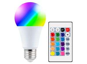 8130997015052 - Farbige LED-Glühbirnen 10 W E27 LED RGBW Glühbirne mit Fernbedienung Speicherfunktion und Timer 12 Farben und 7 Helligkeitsstufen Ambientelampen 8130997015052 - Farbige LED-Glühbirnen 10 W E27 LED RGBW Glühbirne mit Fernbedienung Speicherfunktion und Timer 12 Farben und 7 Helligkeitsstufen Ambientelampen