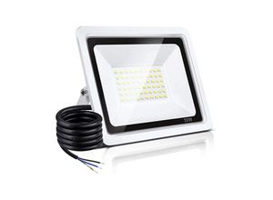 8130997019005 - 50 W LED-Außenstrahler IP66 wasserdichter LED-Außenstrahler 6500 K superheller 10000 lm weißer LED-Außenstrahler für Garten Garage Sportplatz