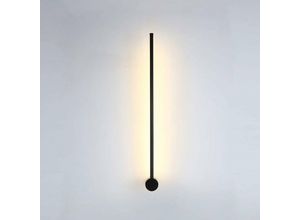 8130997127021 - Wandleuchte für den Innenbereich 60 cm drehbar fast 360° led ultradünne Wandlampe warmweiß moderne schwarze Wandleuchte für Schlafzimmer