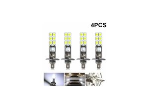 8131003601689 - 4 Uds led H1 led 12V 6000K blanco 55W led luz antiniebla para coche luz de conducción bombilla de faro led