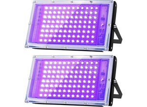 8131003605038 - 100-W-Schwarzlichtprojektor leistungsstarkes UV-Licht 395 nm IP66 wasserdicht kann für Schwarzlichtpartys verwendet werden fluoreszierende