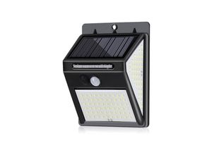 8131003955799 - Aiperq - Außensolarlampe Lmape Wasserdichte Wandlampe mit Bewegungssensor 144LED Solarlicht Außenbeleuchtung Sicherheitslampe