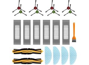 8131009878238 - Alovez - Stoffbürsten-Ersatzfilter-Zubehörset für Ecovacs N8 N8+ N8 Pro N8 Pro+ T8 T8+ T8 aivi T8 aivi+ T9 T9+ Roboter-Staubsauger (21-teilig)