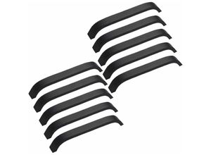 8131010838863 - Petites Ecrevisses - 10 Pcs Moderne Schubladengriffe Schwarz Möbelgriffe für Schränke Kommoden Türen - 160mm