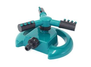 8131010839686 - Rasensprenger 3 Arme Gartensprenger 12 Düsen Wassersprenger für Rasen 360 Grad Rotation