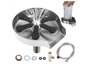 8131010854474 - Petites Ecrevisses - Automatische Tassenreiniger Flaschenwascher Glasspüler für Küchenspüle für Teeladen Bar Restaurant