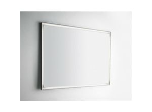 8300926123268 - Led-Badezimmerspiegel 100x70 cm mit Rahmen Milky White Ohne Vergrößerungsspiegel Mit Oberlicht Bluetooth-Kit eingebaut Spiegel und Anti-Beschlag