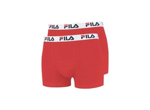 8300958209350 - FILA Boxershort 2er Pack Herren Baumwolle rot