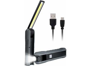 8337096499930 - Gotrays - LED-Arbeitsleuchte Taschenlampe wiederaufladbar über usb Cob-Werkstattleuchte Batterie mit Haken Magnetfuß Inspektionsleuchten für