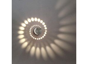 8396077289816 - Axhup - Wandleuchte led Moderne Wandlampe Innen Wandlicht mit Spirale Effekt Art Decor Lampe für Schlafzimmer Wohnzimmer Treppen (Warmweiß)