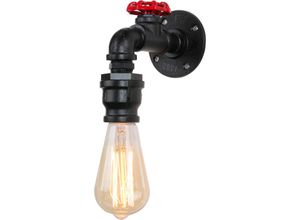 8396077290607 - Wandleuchte Kerze Vintage Industrielle Wasserrohr Wandlampe Kreative Steampunk Art Lampe Decor E27 Fassung Innen für Wohnzimmer Schlafzimmer