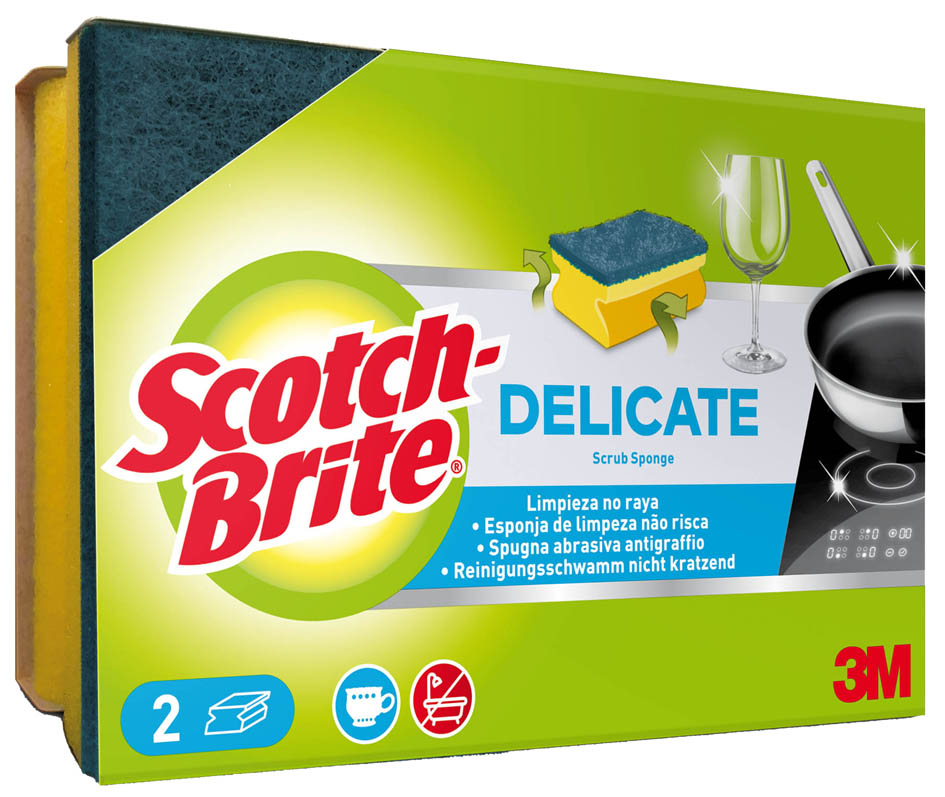 8410001134970 - Scotch-Brite Universalschwamm DELICATE Farbe gelb blau