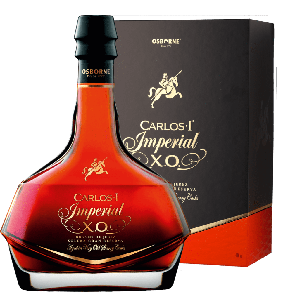 8410337016087 - Carlos I Imperial XO Brandy de Jerez Solera Gran Reserva - 40% vol - in Geschenkverpackung