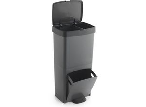 8410474115056 - Sp Berner - Müll- oder Recyclingbehälter 70L vertikal 2 Fächer Abfallbehälter 76 cm einfache Handhabung