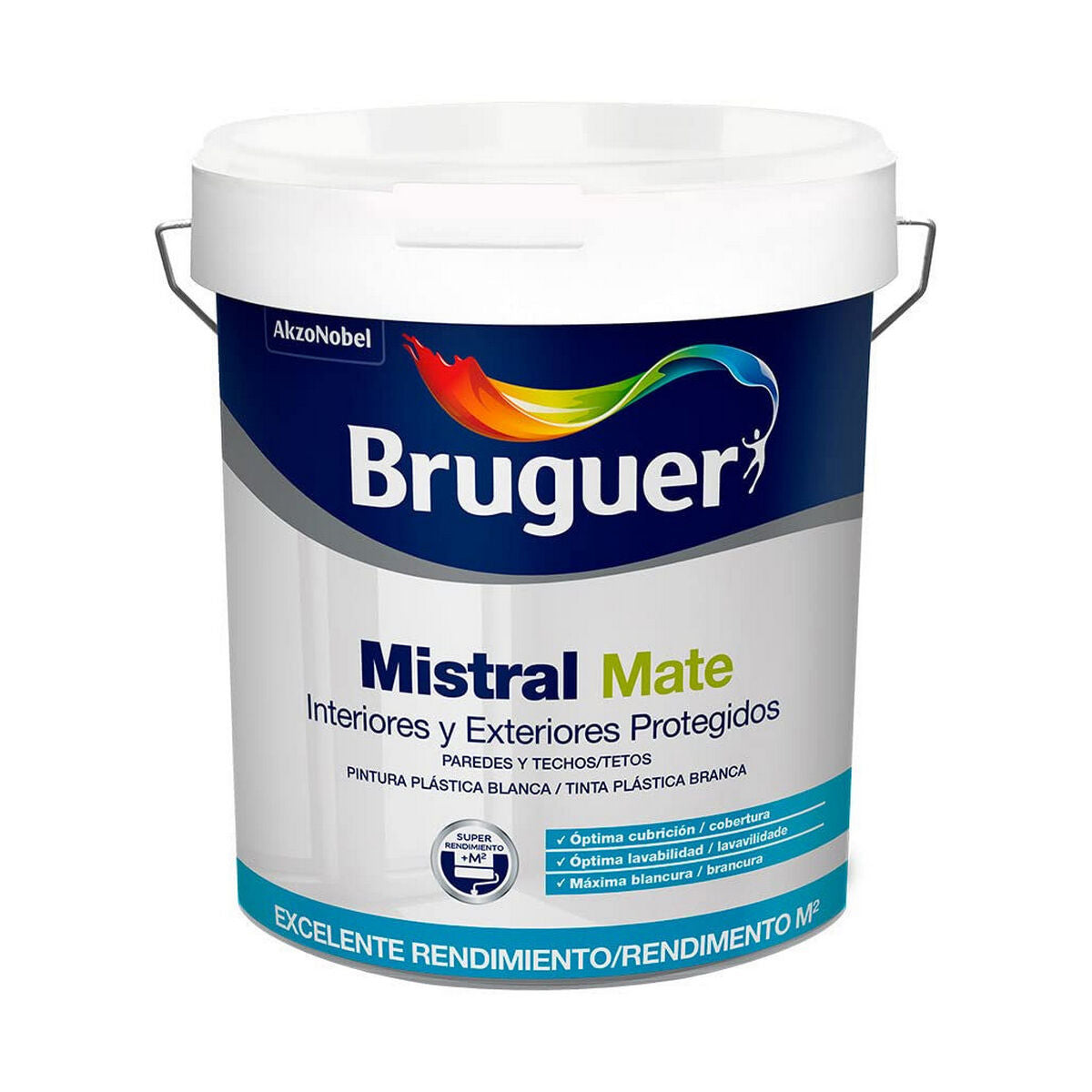 8410481005159 - Farbe Mistral 5586674 Schwarz Weiß 4 L 8410481005159 - Farbe Mistral 5586674 Schwarz Weiß 4 L