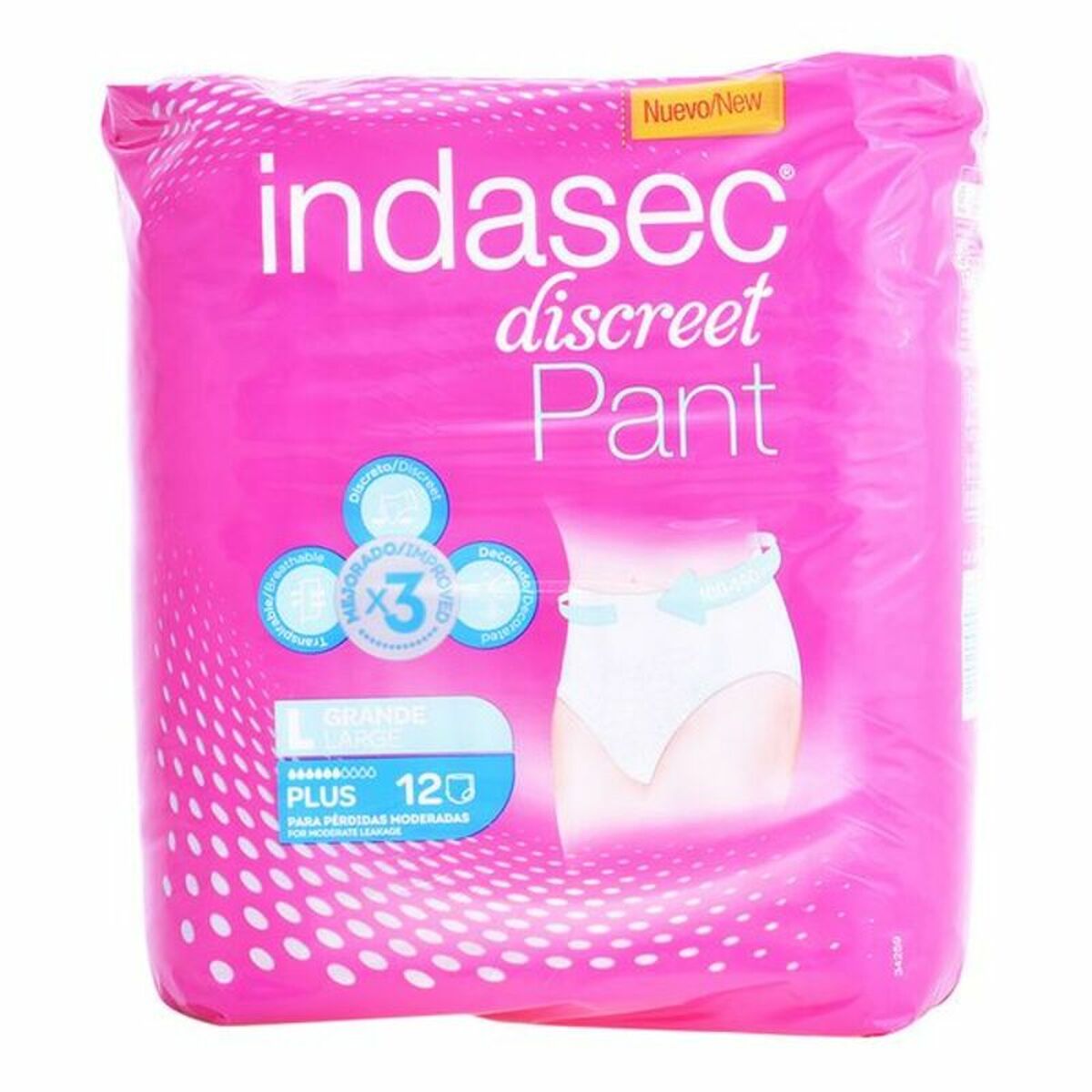 8410520055633 - Inkontinenzwindeln Pant Plus Talla Grande 3821862 (12 uds)
