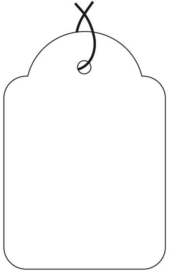 8410782003915 - Gebar - Hängeetiketten 28x43mm weiß mit Faden 500 Stück 8410782003915 - Gebar - Hängeetiketten 28x43mm weiß mit Faden 500 Stück