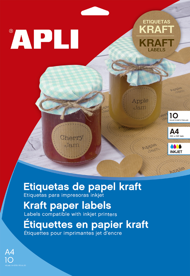 8410782173762 - Naturbraune Etiketten 210 x 297 mm