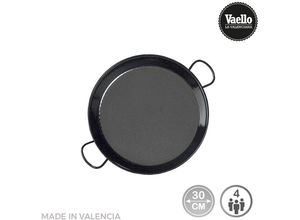 8411470001039 - Traditionelle Paella-Pfanne aus emailliertem Stahl ø30cm (4 Personen) vaello