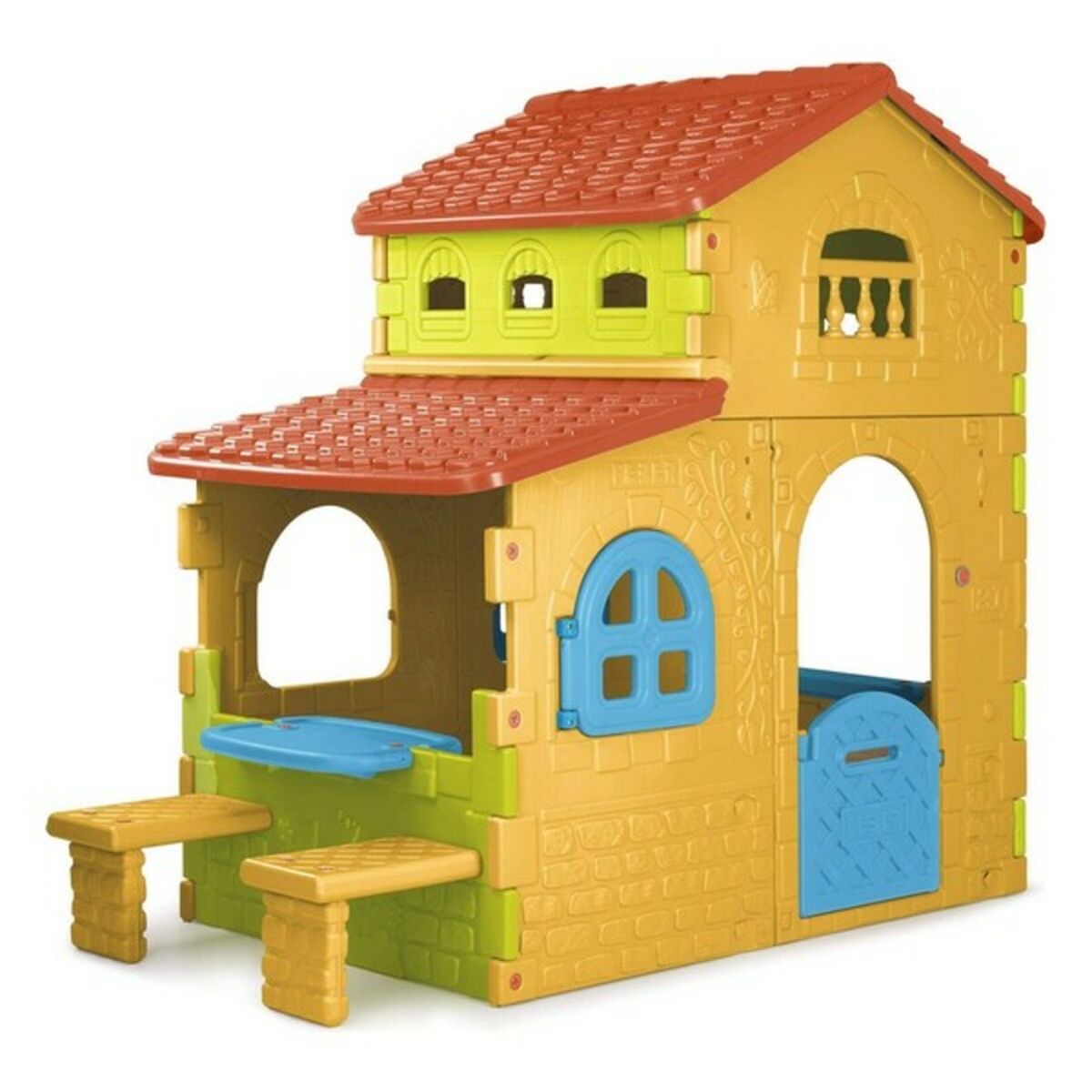 8411845019065 - Kinderspielhaus Super Villa 180 x 110 x 206 cm (180 x 110 x 206 cm)