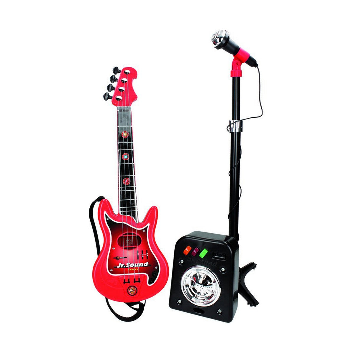 8411865008445 - Kindergitarre Mikrofon Rot