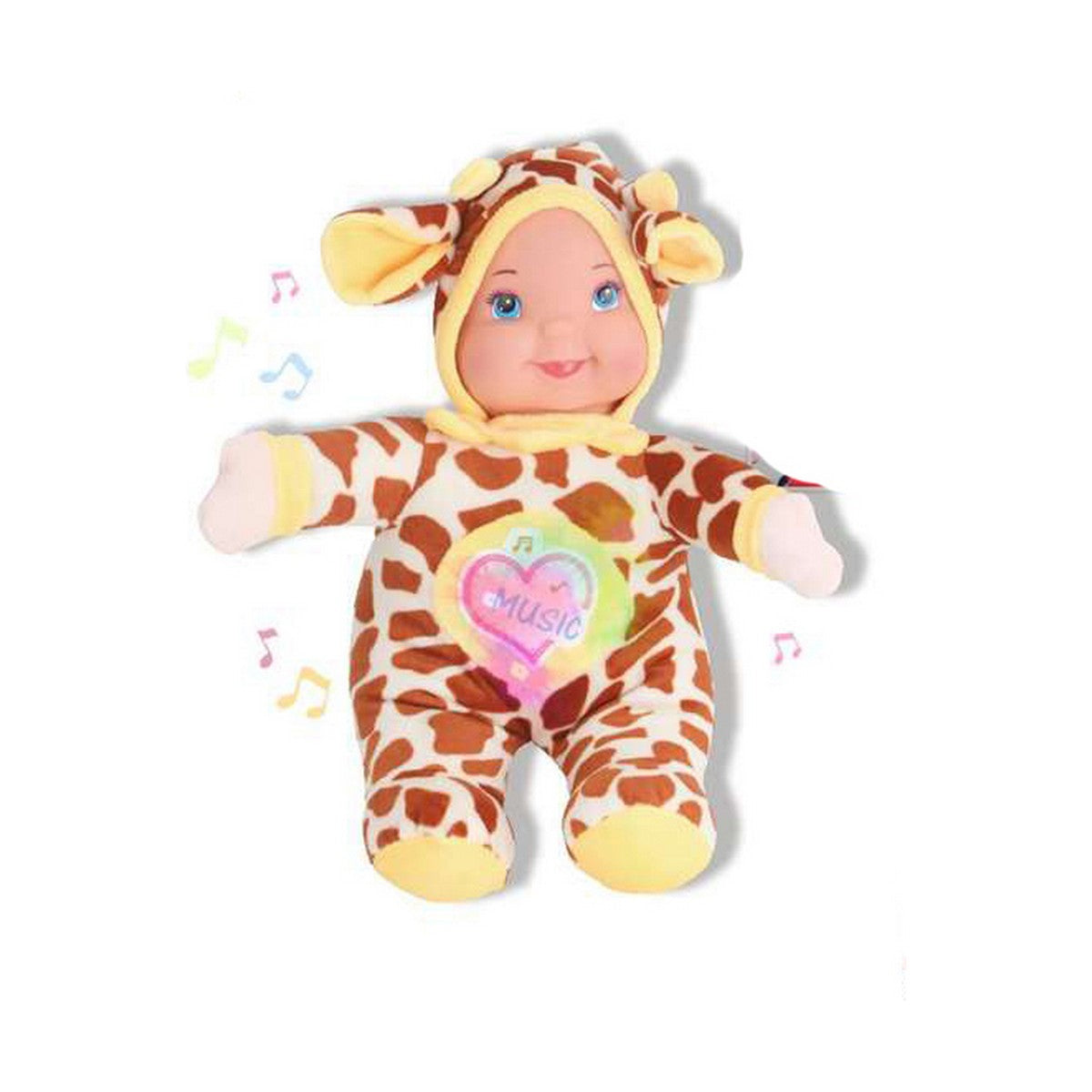 8411865183128 - Baby-Puppe Musikalisches Plüschtier 35 cm Giraffe