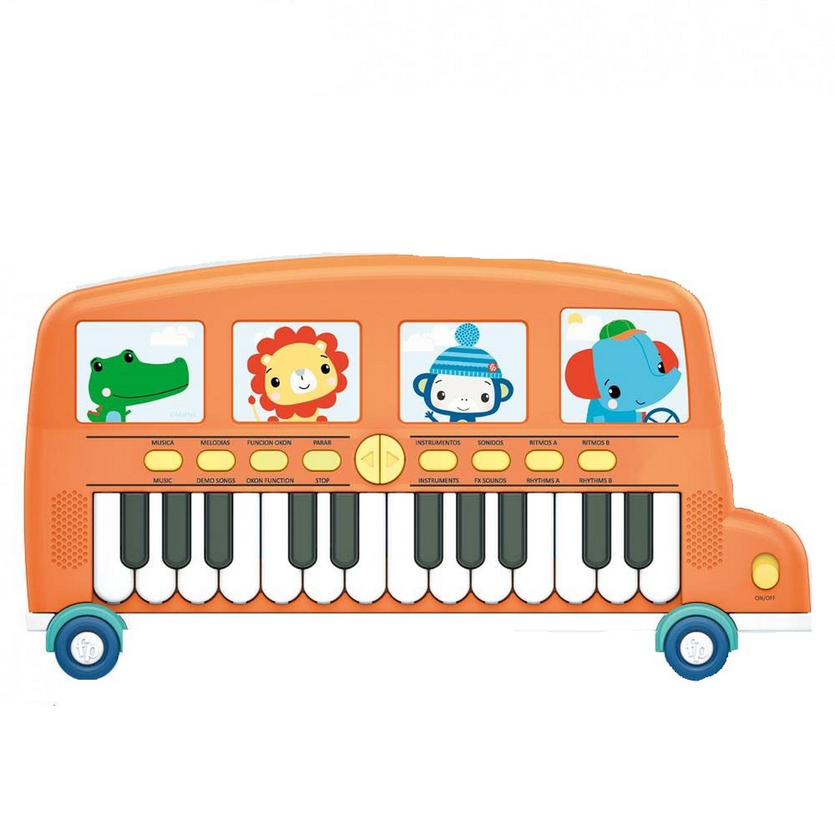 8411865380244 - Spielzeugklavier Electric Piano Bus (3 Stück)