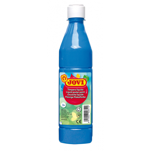 8412027003728 - Flüssige Plakatfarbe 500ml Flasche cyanblau 8412027003728 Jovi