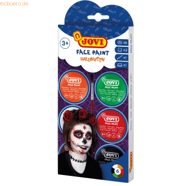 8412027030878 - FACE PAINT HALLOWEEN Schminke 6 Dosen farbig sortiert Zubehör 8412027030878 Jovi