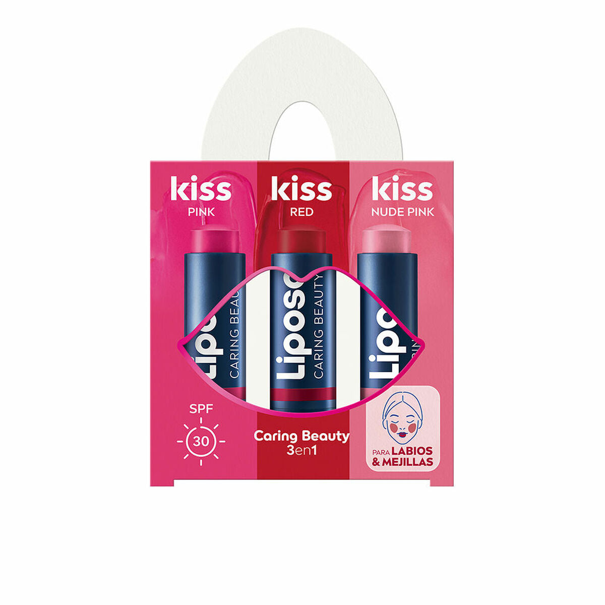 8412300053044 - Lippenbalsam KISS KISS KISS 3 Stücke
